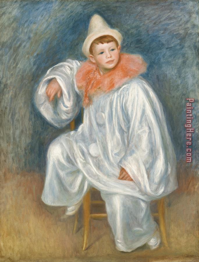 Pierre Auguste Renoir The White Pierrot